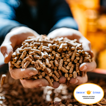 Smokin' Citrus - Premium Natural Citrus Wood Pellets (3 Lbs, 180 Cu In)
