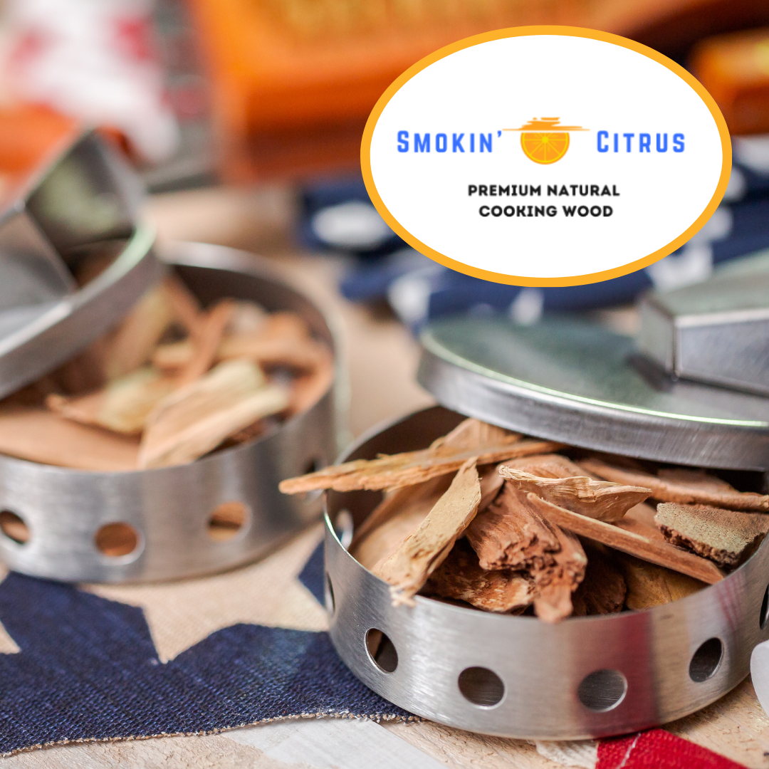 Smokin' Citrus - Premium Natural Citrus Wood Chips (1.15 Lbs, 180 cu. in.)